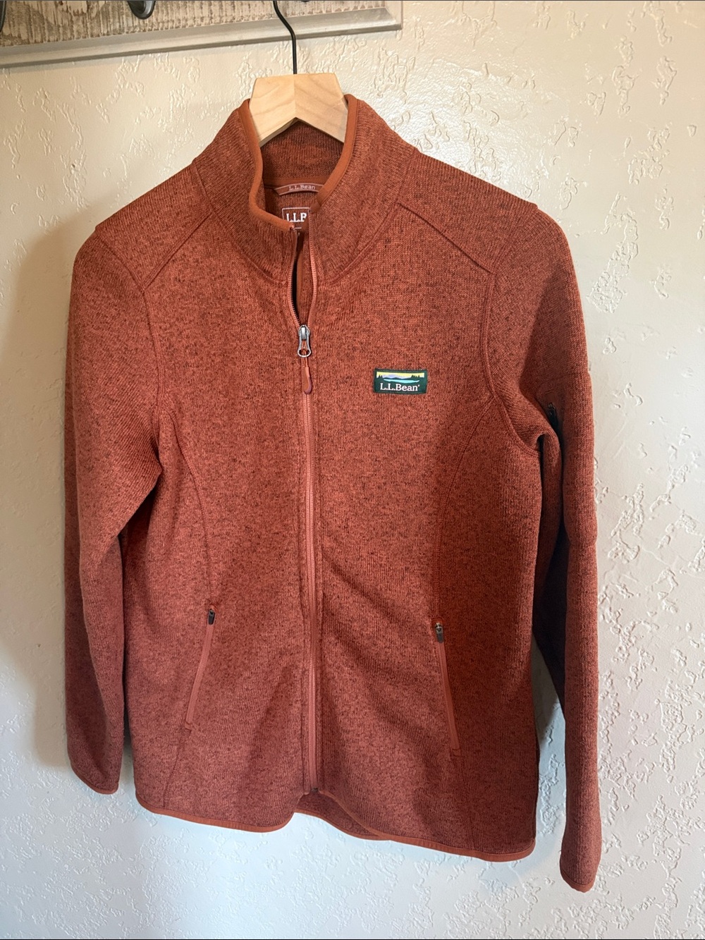 LL Bean Sweater Fleece Jacket M